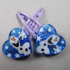 2017 Girls 2pcs/lot Elsa &amp; Anna Princess Headwear Hair Claws Fashion Cartoon Accessories Clip Hairpins Hairclips