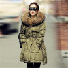 2017 Fur Winter Jacket Women White Duck Parka Jackets Natural Raccoon Fur Collar Female Winter Coat Women Parkas CC054