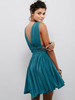 2017 free shipping women's beach short mini dress people holiday sexy short dress boho pleated backless dresses mini vestidos