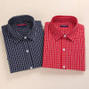 Brand Casual Plaid Women Shirts Blouses Ladies Collar Tops Plus Size Blusas Femininas Red Long sleeve Plaid Shirts Women 2016