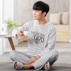 Brand Autumn 100% Cotton Long Sleeve Men Sleepwear Masculine Pyjamas Sexy Striped Men's Pajama Sets Lounge Casual Home Clothing Brand Autumn 100% Cotton Long Sleeve Men Sleepwear Masculine Pyjamas Sexy Striped Men's Pajama Sets Lounge Casual Home Clothing