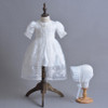 Brand 3pcs Bbay Girls Dresses With Hat Baby Girl 1 Year Birthday Clothes Baptism Lace Christening Ball Gown RBF174001