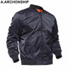Brand 2017 Black Thin MA1 Autumn Summer Men's Bomber Flight jacket Air Force Baseball Military Outwear hip hop coats streetwear