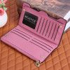 Bow-knot Wallet Women PU Leather Purse Long Zipper Elegant Ladies Purse Slim Card Holders Purses Pink Wallet Carteira Feminina