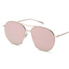 BOUTIQUE Women Round Metal Frame Fashion Sunglasses Men Alloy Frame High Quality Double-Bridge Brand Design Sunglasses UV400
