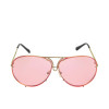 BOUTIQUE Fashion Men Sunglasses Brand Designer Women Metal Big Frame Sunglasses Lens K9084