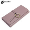 BOSTANTEN Hasp Genuine Leather Women Wallets Long Ladies Purse Coins Brand Designer Clutch Wallet Money Bag Female Card Holder