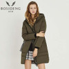 BOSIDENG 2017 Women's Hood Down Jacket Clothing Winter Thick Down Coat Long Down Parka Women Thick Warm Coat Outwear B70141010