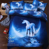 2016 New 4/3pcs Galaxy 3D Bedding Sets Universe Outer Space Duvet cover Bed Sheet / Fitted Bed Sheet pillowcase Twin queen king