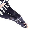 2016 Hot Charming Warm Cheap Lace Leggings Skinny Stretch Pants for Autumn Winter Triangular Lace PU Leather Leggings