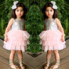 2016 Girls Summer Dress Kids Baby Flower Girl Sequins Dress Party Gown Formal Dresses Costume