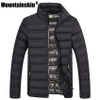 Mountainskin Winter Men's Jackets &amp; Coats 4XL Casual Solid Parkas Men Outerwear Stand Collar Male Jackets Brand Clothing SA380