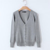 MOSHU Casual Winter Women Cardigan Crochet Knitted Sweaters Coat V- Neck Sweet Cardigans Tops Long Sleeve