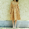 Mori Girl Vintage Vestidos 2017 New Spring Autumn Women Full Sleeved Corduroy Dresses Female Floral Print Dresses Korean Fashion