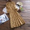 Mori Girl Vintage Vestidos 2017 New Spring Autumn Women Full Sleeved Corduroy Dresses Female Floral Print Dresses Korean Fashion