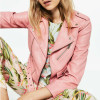 2017 New Autumn Fashion Street Women's Short Washed PU Faux Leather Jackets Coat Zipper Bright Colors New Ladies Basic Jackets