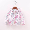 2017 New Autumn Baby Coat And Jacket For Girl Cartoon Graffiti Hooded Windbreaker For Girls Full Sleeve Toddler Outerwear