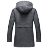 2017 new autumn and winter style men woolen coat fashion business casual hooded slim men's solid wool windbreaker jacket M-3XL