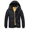 2017 New Autumn And Winter Cotton Padded Clothes Mens Outfit Thickened Mens Padded Cotton Hooded Coat Parkas Jacket