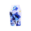 2017 new arrival Women pencil skirts blue flower print bodycon lady midi saia fashion faldas mujer girls bodycon bottoms