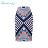 2017 new arrival Women pencil skirts blue flower print bodycon lady midi saia fashion faldas mujer girls bodycon bottoms