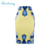 2017 new arrival Women pencil skirts blue flower print bodycon lady midi saia fashion faldas mujer girls bodycon bottoms