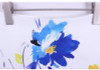 2017 new arrival Women pencil skirts blue flower print bodycon lady midi saia fashion faldas mujer girls bodycon bottoms