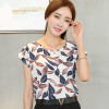 2017 new arrival Women Printed Chiffon Blouses Shirts Fashion Office Female Blouse Plus Size 4XL Top Summer Blusas 39i-b6 30