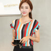2017 new arrival Women Printed Chiffon Blouses Shirts Fashion Office Female Blouse Plus Size 4XL Top Summer Blusas 39i-b6 30