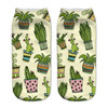 2017 New arrival Women Low Cut Ankle Socks Funny Aliens 3D Printing Sock Cotton Hosiery Printed Sock