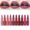 Miss Rose lipstick 10 colors waterproof Vampire Brown Beauty Red Baby Lips Batom matte lipstick Makeup Miss Rose lipstick 10 colors waterproof Vampire Brown Beauty Red Baby Lips Batom matte lipstick Makeup
