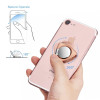 Mirror Finger Ring Stand 360 Degree Rotation Phone Holder - Gold