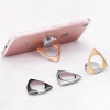 Mirror Finger Ring Stand 360 Degree Rotation Phone Holder - Gold