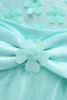 Mint Green Knee Length Flower Girl Dresses 2018 Lace Appliques Sleeveless First Communion Dresses For Girls Kids Evening Gowns