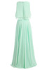 Mint Green Bridesmaid Dresses Long 2017 A Line Pleat Vestido Madrinha Under $50  Two Pieces Colorful Robe Demoiselle D'Honneur
