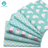 Mint Color Printed Cotton Fabric for Patchwork Sewing Handmade Needlework Material Telas to Patchwork 6pcs/lot 40cm*50cm