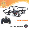 Minitudou RC Helicopters Flying Saucer Toy Hand Controlled 2.4G 4CH RC Quadcopter RTF Remote Control Drone With Camera HD