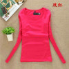 2017 New Women Fashion Clothing Tops Ladies Spring Blouses Casual Long Sleeve Bottoming Shirts Roupas Blusas Femininas W00271