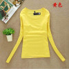 2017 New Women Fashion Clothing Tops Ladies Spring Blouses Casual Long Sleeve Bottoming Shirts Roupas Blusas Femininas W00271