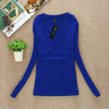 2017 New Women Fashion Clothing Tops Ladies Spring Blouses Casual Long Sleeve Bottoming Shirts Roupas Blusas Femininas W00271