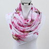 2017 New Women Chiffon Silk Scarfs Fashion Spring Square polyester Scarves Print flowers Shawl Summer Shawls And Hijabs 052