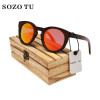 2017 New Tom Fashion Brand Designer Round  Women Sunglasses Wooden Gradient Points Sun Glasses Big Oculos feminino de sol TF
