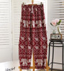 2017 New Summer Women Bohemian Print Loose Wide Leg Long Pants Female Cozy Elastic Waist Casual Boho Pants Trousers 7188