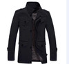 Free shipping Men's Trench Jacket Male Overcoat Casual Solid Jacket Men's Jacket Cotton Fashion Stand collar Men's Coat 109