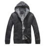 Free Shipping Men's clothing knitted outerwear male thickening hood sweater outerwear Men liner cardigan sweater male