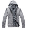 Free Shipping Men's clothing knitted outerwear male thickening hood sweater outerwear Men liner cardigan sweater male