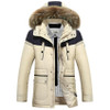 Free shipping Men Parka Clothing Quality Thick Warm Winter Jacket Men Fashion Casual Cotton Hooded Coat Jacket Pocket 190hfx