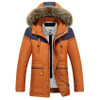 Free shipping Men Parka Clothing Quality Thick Warm Winter Jacket Men Fashion Casual Cotton Hooded Coat Jacket Pocket 190hfx