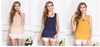 Free shipping  new 2016 Fashion Women Chiffon Sleeveless Shirt Vest Vest Tank Tops Blouse Waistcoat  7