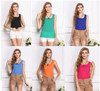 Free shipping  new 2016 Fashion Women Chiffon Sleeveless Shirt Vest Vest Tank Tops Blouse Waistcoat  7